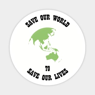 Save Our World Magnet